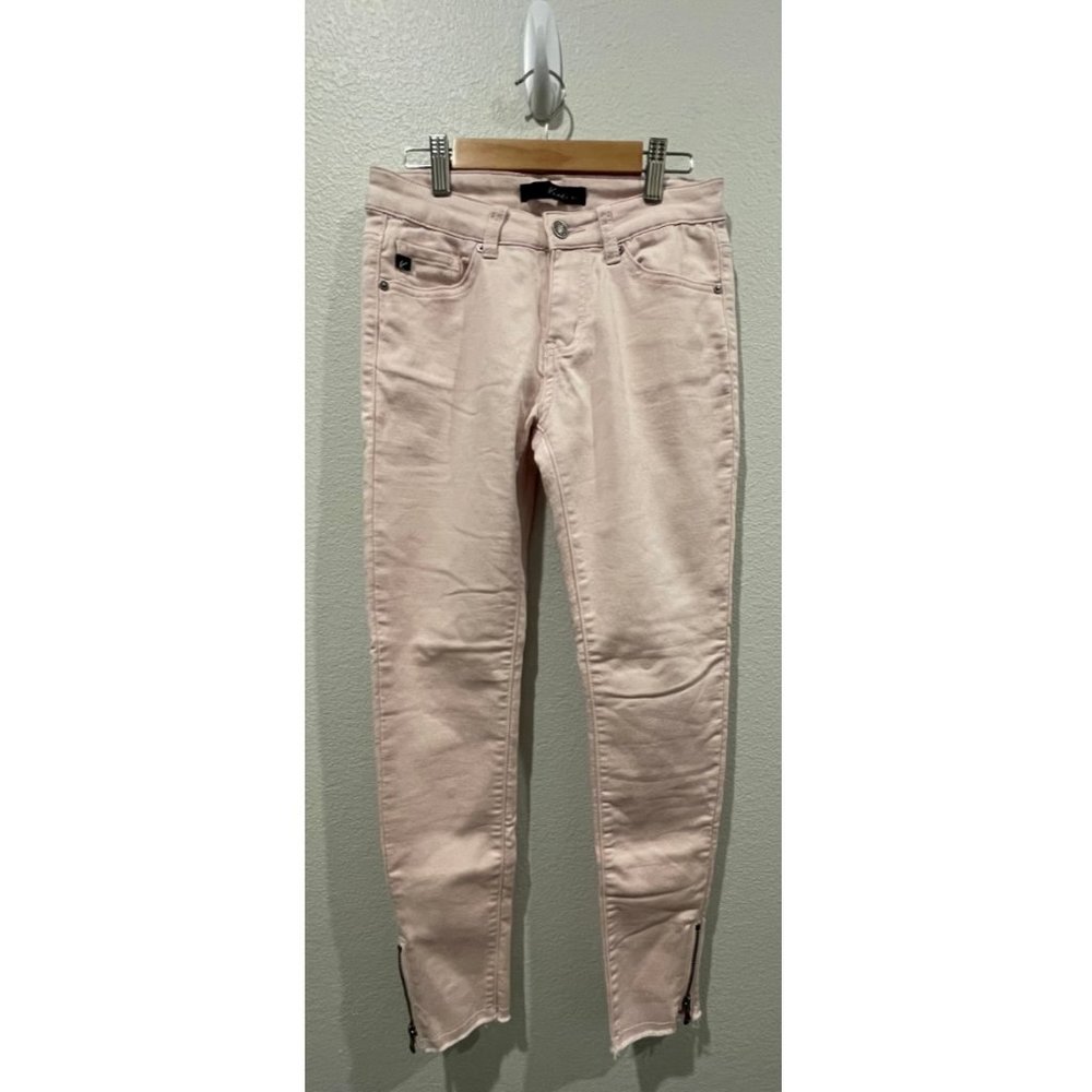 KAN CAN Jeans Pink Side Ankle Zipper